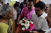 Union Finance Minister Nirmala Sitharaman arrives in Udupi